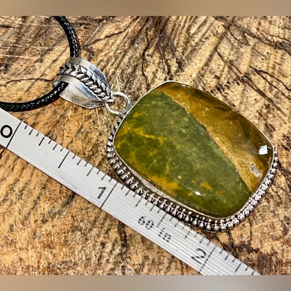 Olive Opal Pendant 2” - Picture 10 of 10